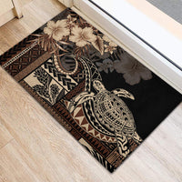 Vaiaso o le Gagana Samoa Rubber Doormat Siapo Motif Black LT7 - Polynesian Pride