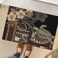Vaiaso o le Gagana Samoa Rubber Doormat Siapo Motif Black LT7 - Polynesian Pride