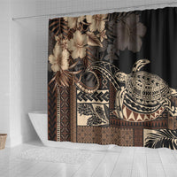 Vaiaso o le Gagana Samoa Shower Curtain Siapo Motif Black LT7 - Polynesian Pride