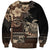 Vaiaso o le Gagana Samoa Sweatshirt Siapo Motif Black