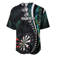 Personalized New Zealand Darts Baseball Jersey Paua Shell Koiri - Manaia LT7 - Polynesian Pride