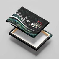 Personalized New Zealand Darts Canvas Wall Art Paua Shell Koiri - Manaia LT7 - Polynesian Pride