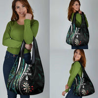 Personalized New Zealand Darts Grocery Bag Paua Shell Koiri - Manaia LT7 - Polynesian Pride