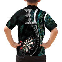 Personalized New Zealand Darts Kid Hawaiian Shirt Paua Shell Koiri - Manaia LT7 - Polynesian Pride