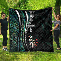 Personalized New Zealand Darts Quilt Paua Shell Koiri - Manaia LT7 - Polynesian Pride