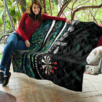 Personalized New Zealand Darts Quilt Paua Shell Koiri - Manaia LT7 - Polynesian Pride