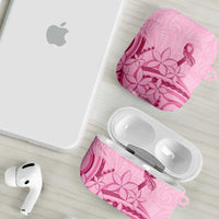 Aotearoa Maori AirPods Case Pink Fern Ribbons LT7 - Polynesian Pride
