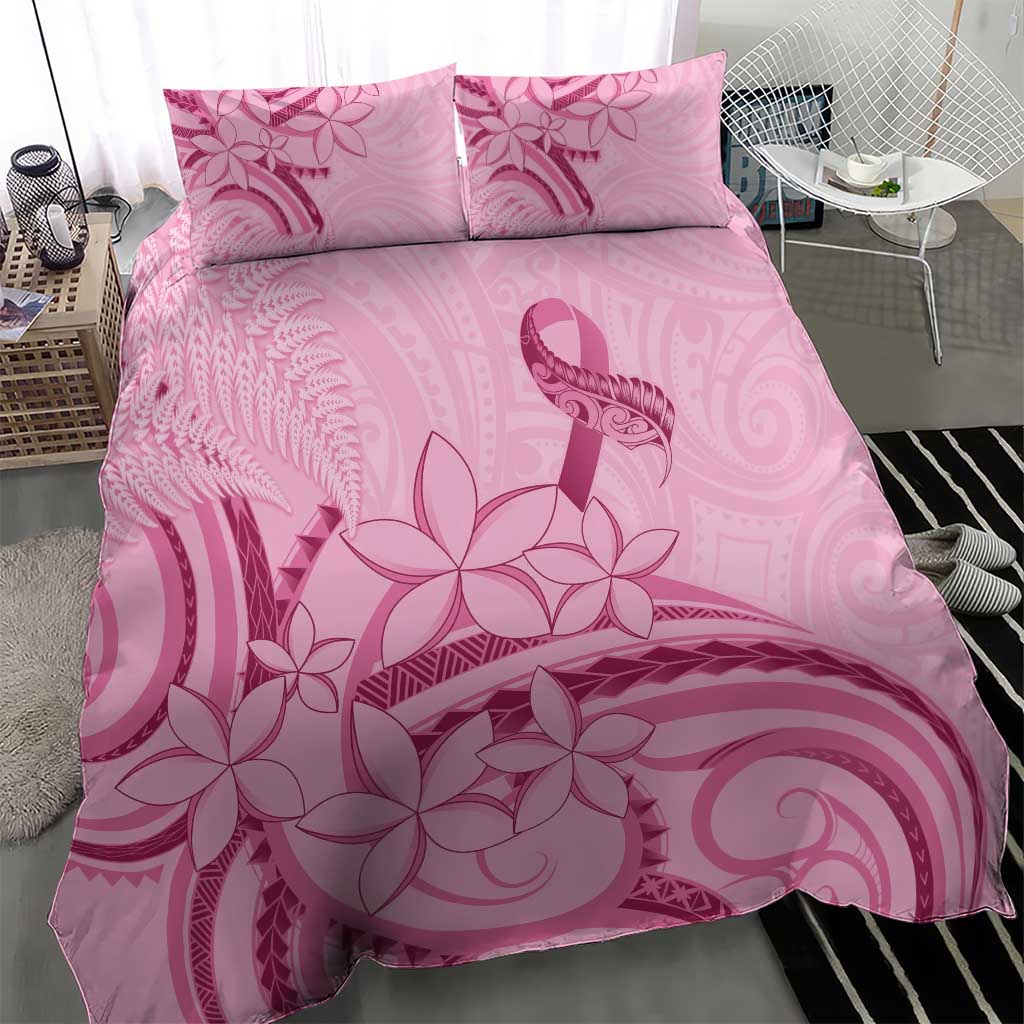 Aotearoa Maori Bedding Set Pink Fern Ribbons LT7 - Polynesian Pride