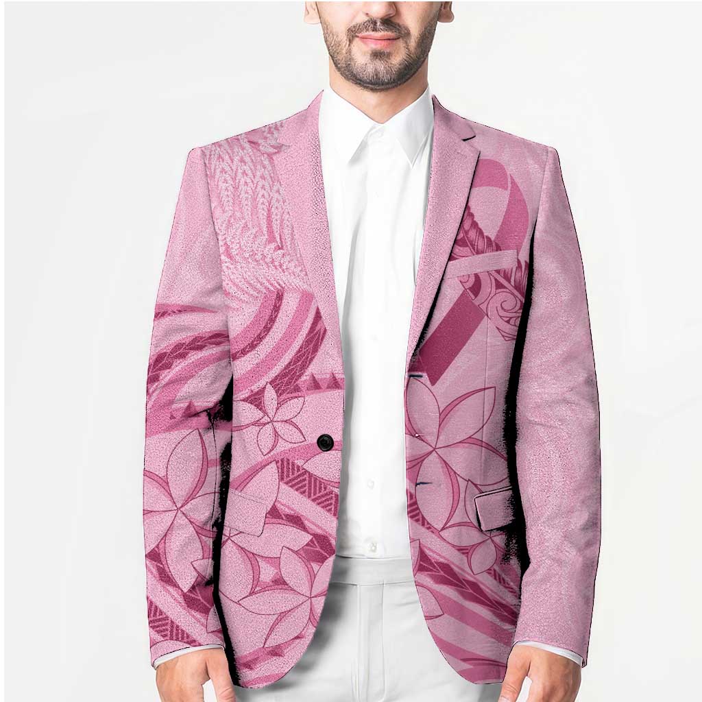 Aotearoa Maori Blazer Pink Fern Ribbons LT7 - Polynesian Pride
