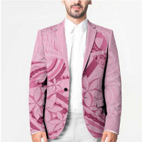 Aotearoa Maori Blazer Pink Fern Ribbons LT7 - Polynesian Pride