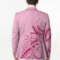 Aotearoa Maori Blazer Pink Fern Ribbons LT7 - Polynesian Pride