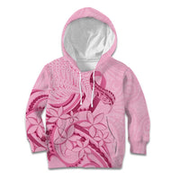 Aotearoa Maori Kid Hoodie Pink Fern Ribbons LT7 Hoodie Pink - Polynesian Pride