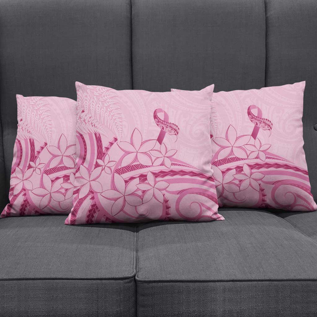 Aotearoa Maori Pillow Cover Pink Fern Ribbons LT7 - Polynesian Pride