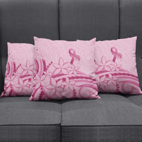 Aotearoa Maori Pillow Cover Pink Fern Ribbons LT7 - Polynesian Pride