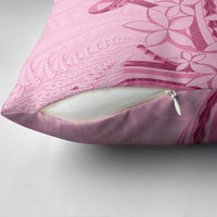 Aotearoa Maori Pillow Cover Pink Fern Ribbons LT7 - Polynesian Pride