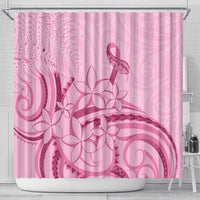 Aotearoa Maori Shower Curtain Pink Fern Ribbons LT7 - Polynesian Pride