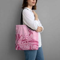 Aotearoa Maori Tote Bag Pink Fern Ribbons LT7 - Polynesian Pride