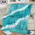 Hawaii Aloha Blanket Teal Quilt Patch Work Mix Plumeria Lei