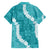 Hawaii Aloha Family Matching Off Shoulder Maxi Dress and Hawaiian Shirt Teal Quilt Patch Work Mix Plumeria Lei