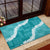 Hawaii Aloha Rubber Doormat Teal Quilt Patch Work Mix Plumeria Lei