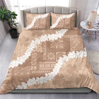 Hawaii Aloha Bedding Set Beige Quilt Patch Work Mix Plumeria Lei LT7 - Polynesian Pride