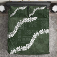 Hawaii Aloha Bedding Set Sage Quilt Patch Work Mix Plumeria Lei LT7 Sage - Polynesian Pride