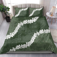 Hawaii Aloha Bedding Set Sage Quilt Patch Work Mix Plumeria Lei LT7 - Polynesian Pride