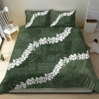 Hawaii Aloha Bedding Set Sage Quilt Patch Work Mix Plumeria Lei LT7 - Polynesian Pride