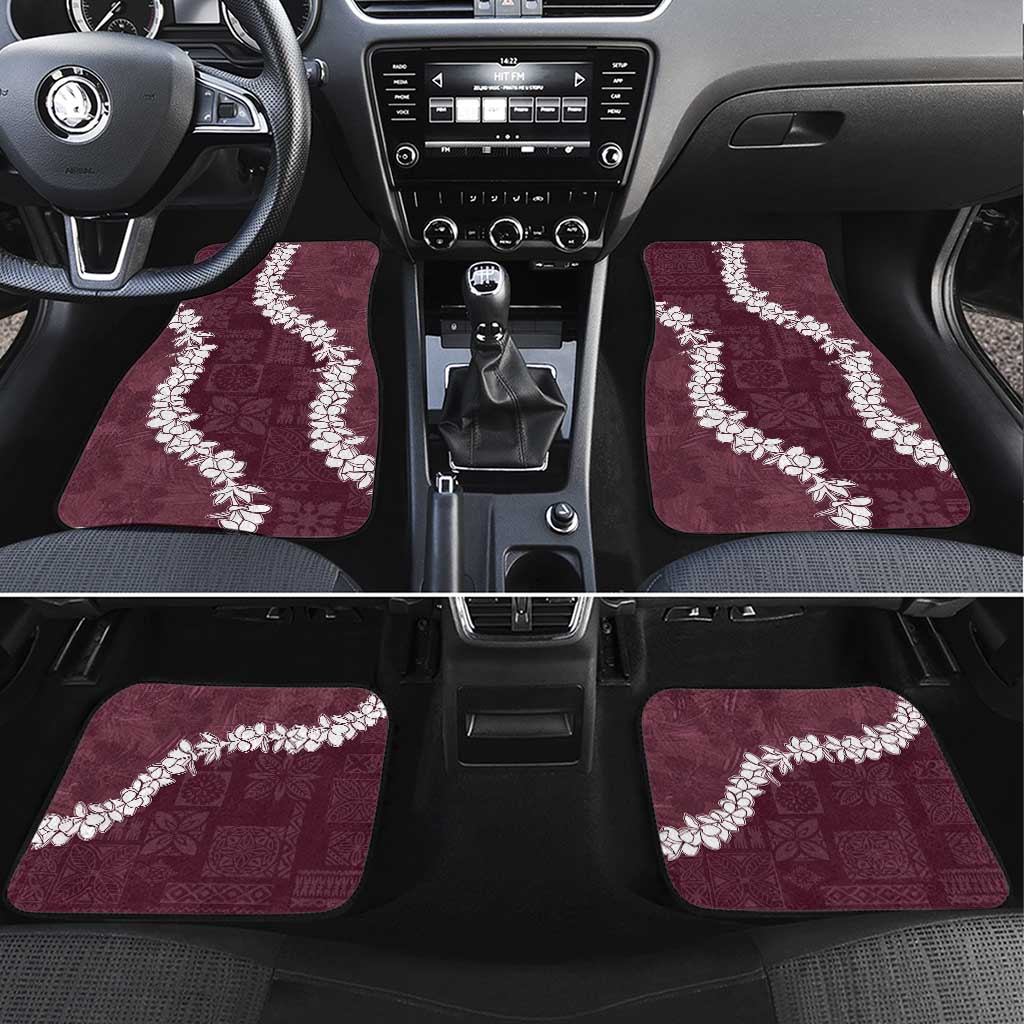 Hawaii Aloha Car Mats Champange Quilt Patch Work Mix Plumeria Lei