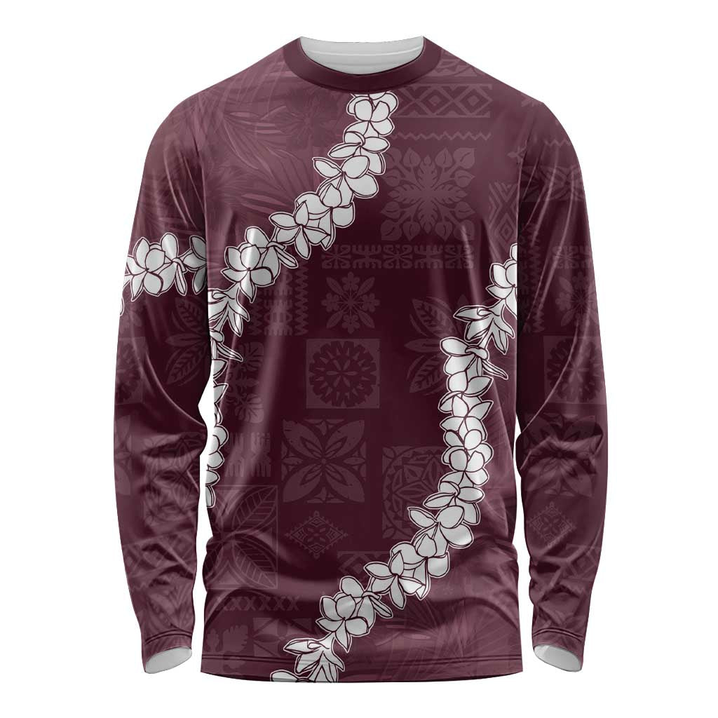 Hawaii Aloha Long Sleeve Shirt Champange Quilt Patch Work Mix Plumeria Lei LT7 Unisex Champange - Polynesian Pride
