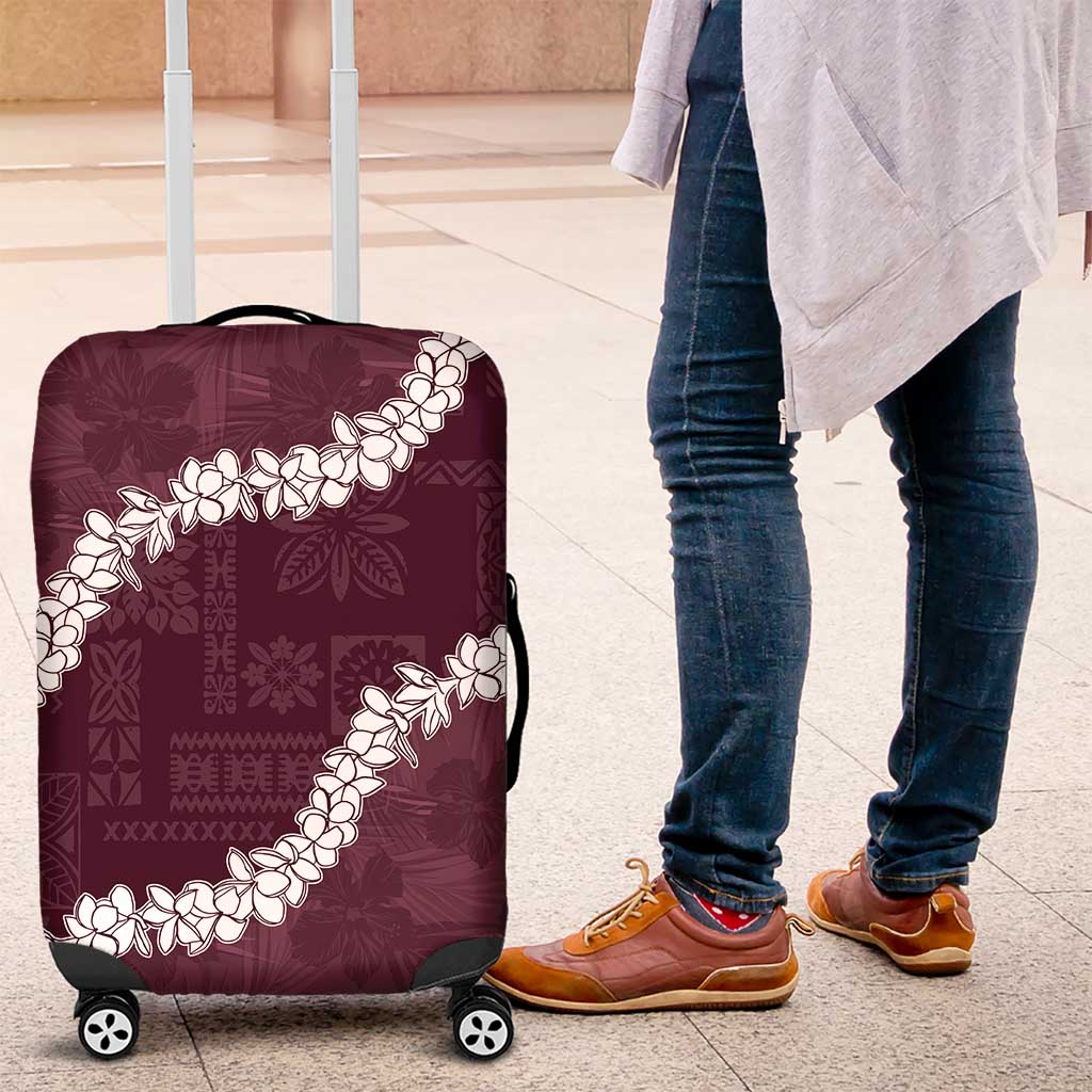 Hawaii Aloha Luggage Cover Champange Quilt Patch Work Mix Plumeria Lei LT7 Champange - Polynesian Pride
