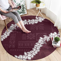 Hawaii Aloha Round Carpet Champange Quilt Patch Work Mix Plumeria Lei LT7 - Polynesian Pride