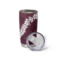Hawaii Aloha Tumbler Cup Champange Quilt Patch Work Mix Plumeria Lei LT7 - Polynesian Pride