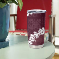 Hawaii Aloha Tumbler Cup Champange Quilt Patch Work Mix Plumeria Lei LT7 - Polynesian Pride
