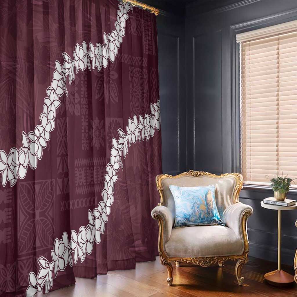 Hawaii Aloha Window Curtain Champange Quilt Patch Work Mix Plumeria Lei LT7 - Polynesian Pride
