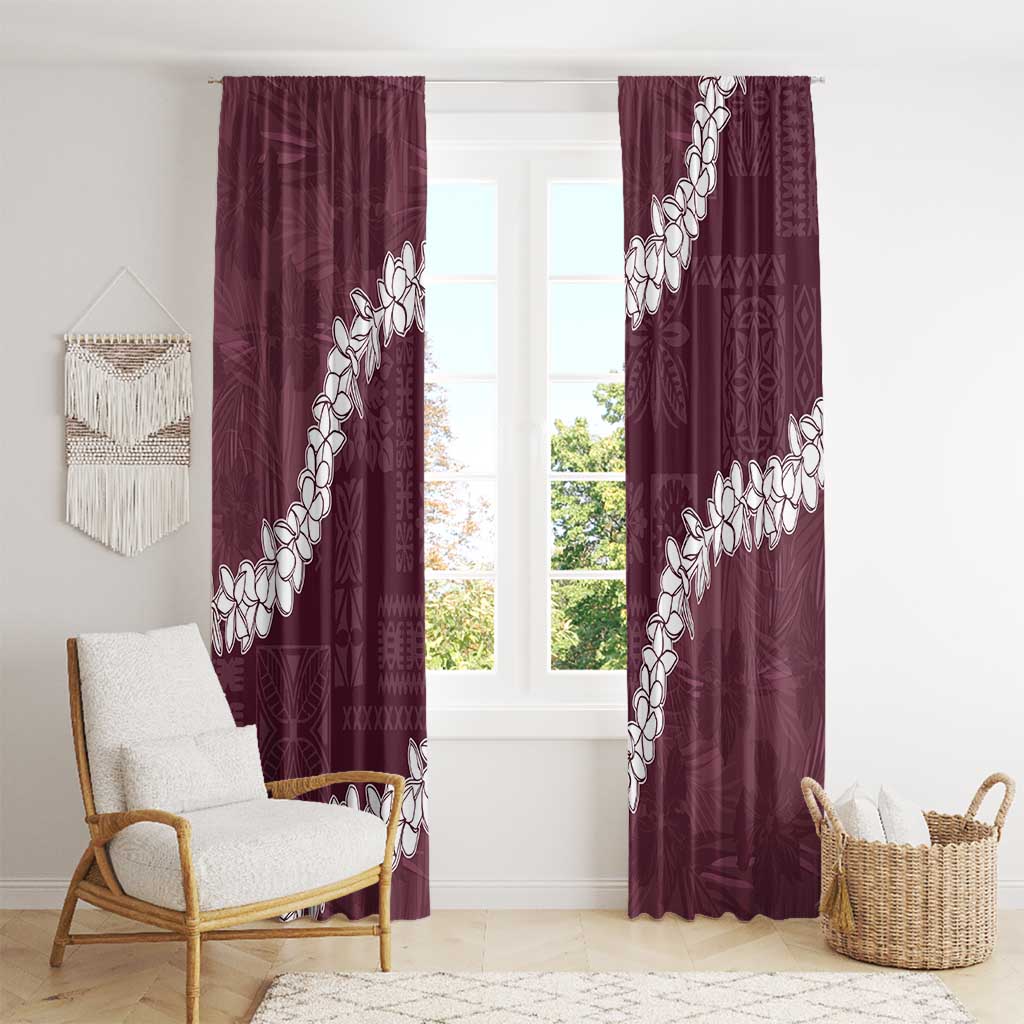 Hawaii Aloha Window Curtain Champange Quilt Patch Work Mix Plumeria Lei LT7 - Polynesian Pride