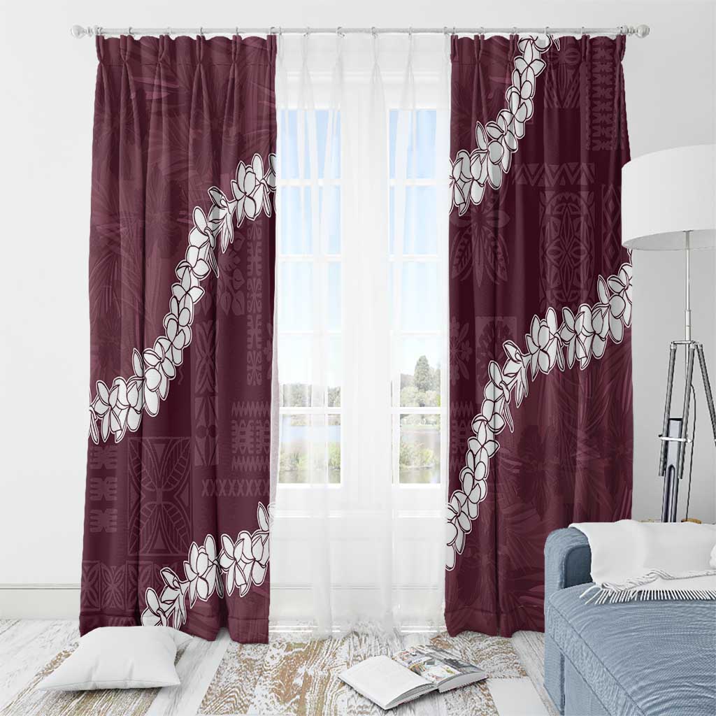Hawaii Aloha Window Curtain Champange Quilt Patch Work Mix Plumeria Lei LT7 - Polynesian Pride