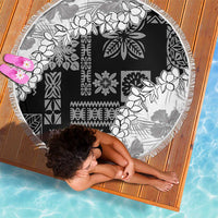 Hawaii Aloha Beach Blanket White Quilt Patch Work Mix Plumeria Lei LT7 - Polynesian Pride