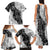 Hawaii Aloha Family Matching Tank Maxi Dress and Hawaiian Shirt White Quilt Patch Work Mix Plumeria Lei