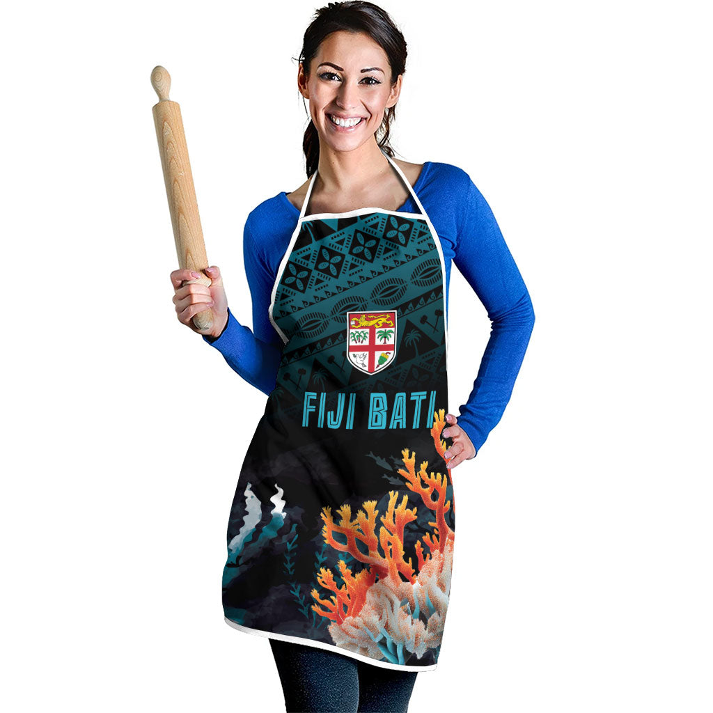 Fiji Bati Rugby Viti Masi Apron Coral Motifs