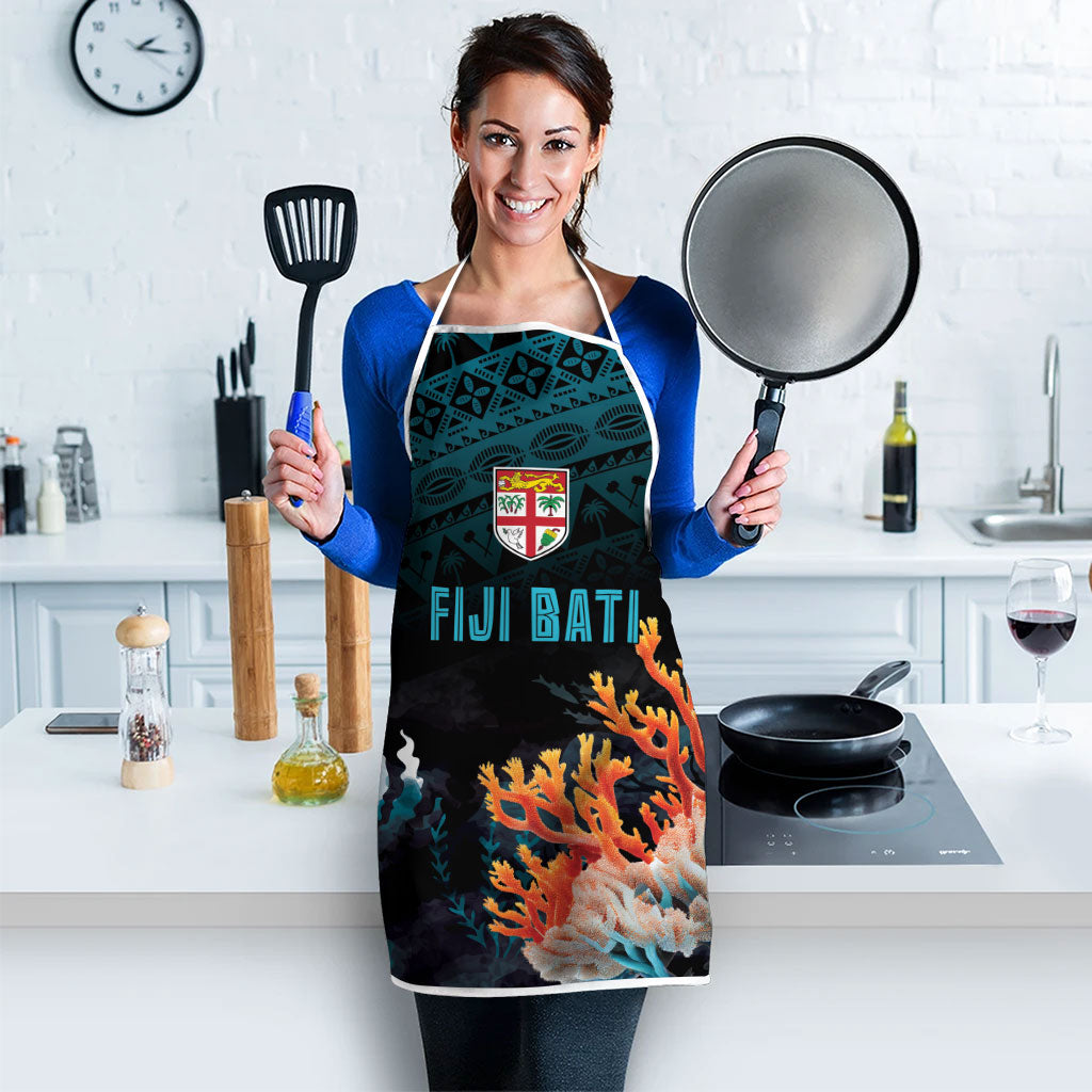 Fiji Bati Rugby Viti Masi Apron Coral Motifs