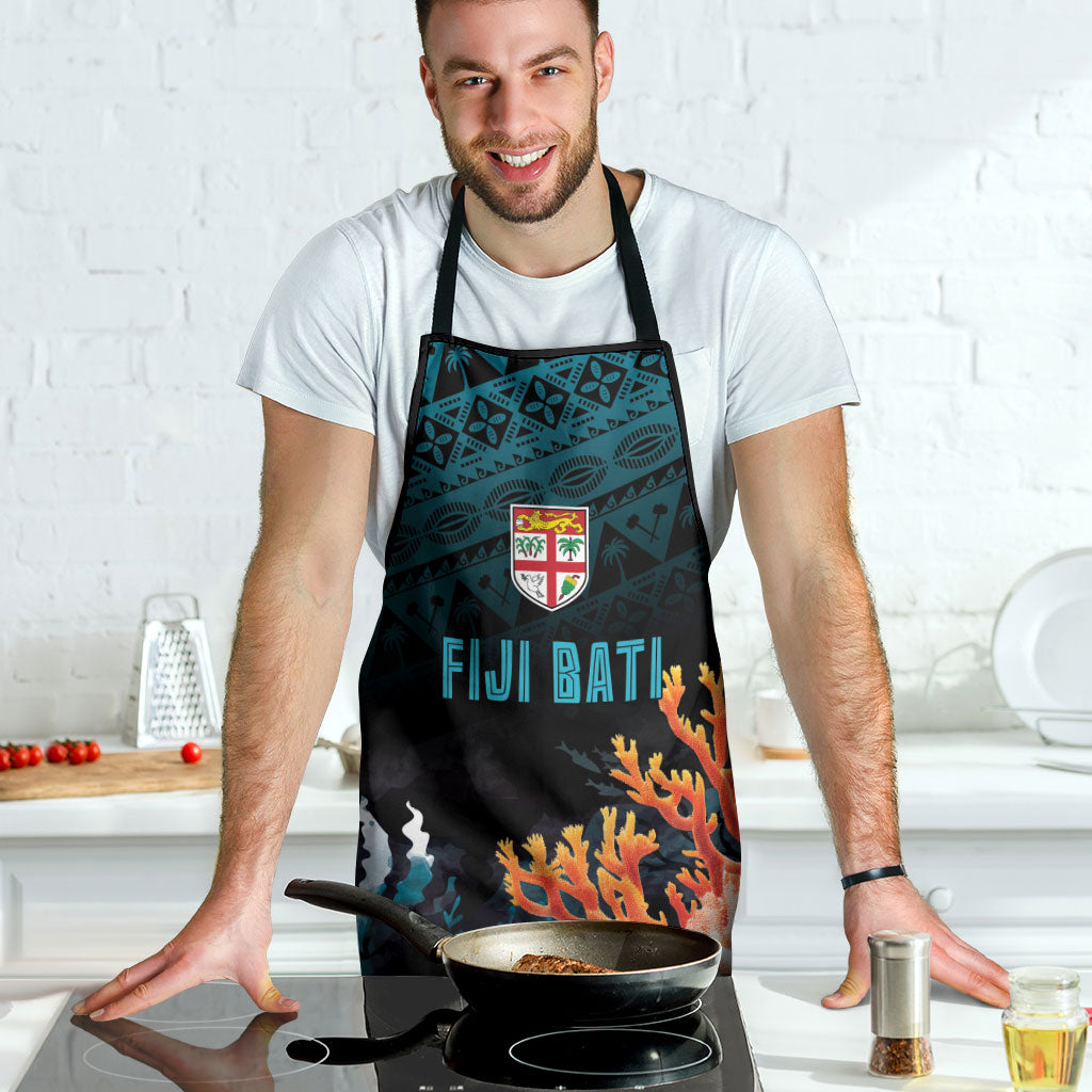 Fiji Bati Rugby Viti Masi Apron Coral Motifs