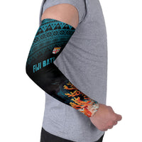 Fiji Bati Rugby Custom Viti Masi Arm Sleeves Coral Motifs