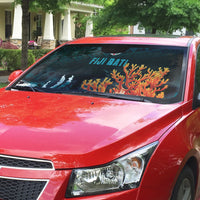 Fiji Bati Rugby Viti Masi Auto Sun Shade Coral Motifs
