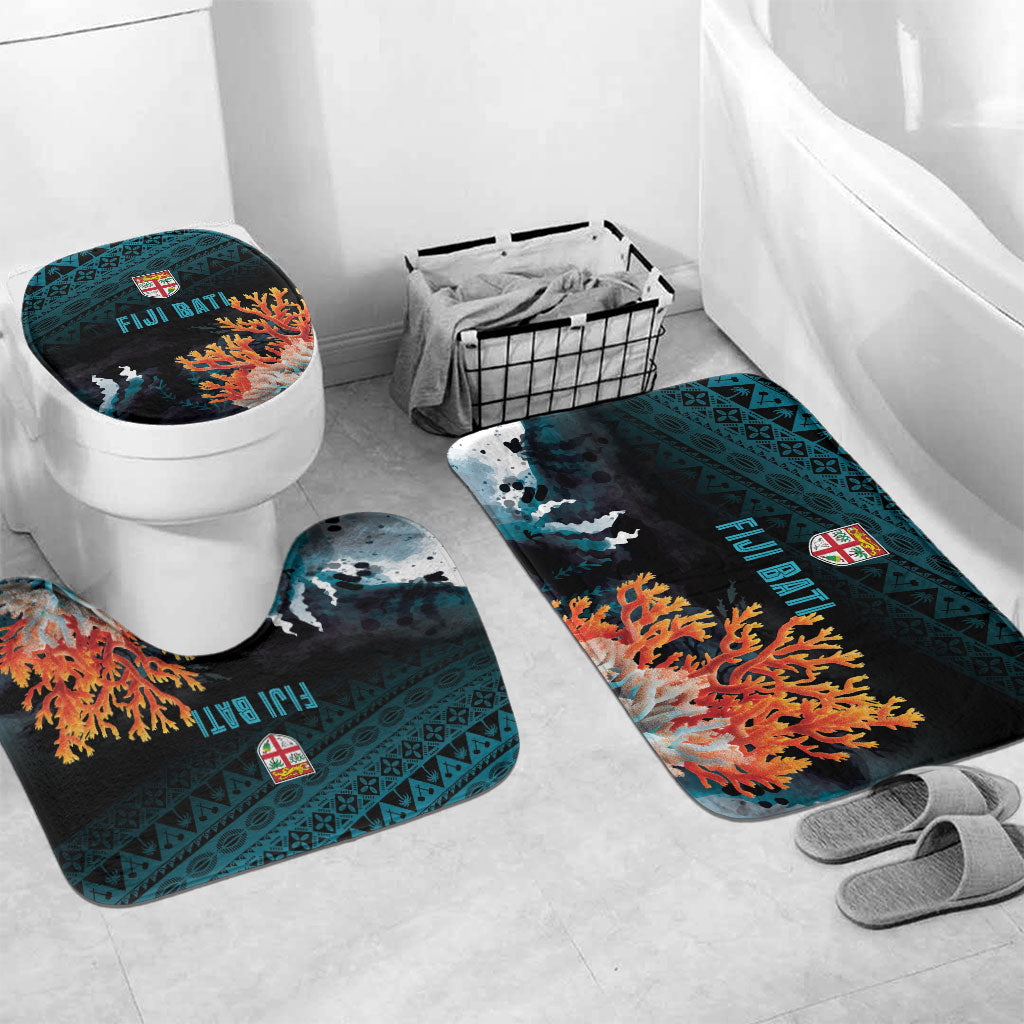 Fiji Bati Rugby Viti Masi Bathroom Set Coral Motifs