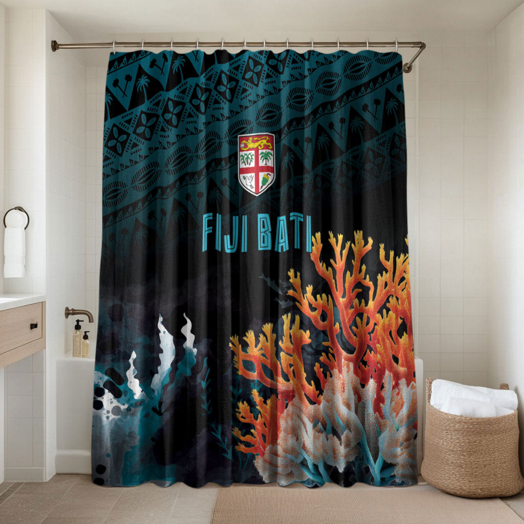 Fiji Bati Rugby Viti Masi Bathroom Set Coral Motifs