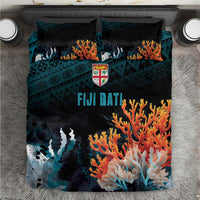 Fiji Bati Rugby Viti Masi Bedding Set Coral Motifs