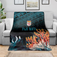 Fiji Bati Rugby Viti Masi Blanket Coral Motifs