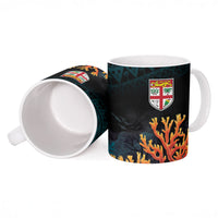 Fiji Bati Rugby Viti Masi Ceramic Mug Coral Motifs
