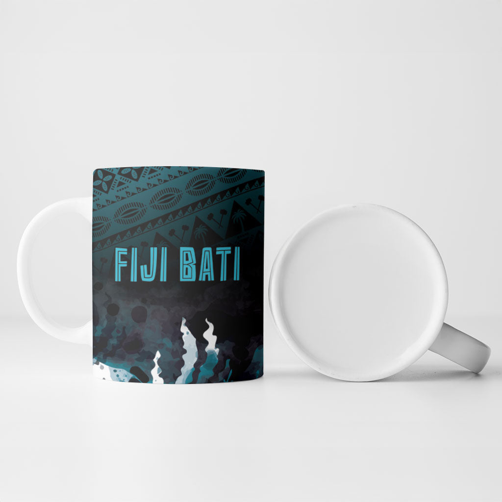 Fiji Bati Rugby Viti Masi Ceramic Mug Coral Motifs
